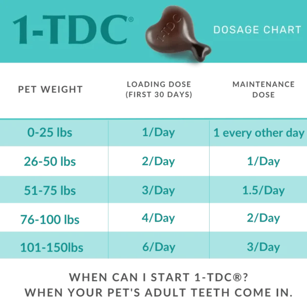 1-TDC Oral Health + Mobility Support for Dogs