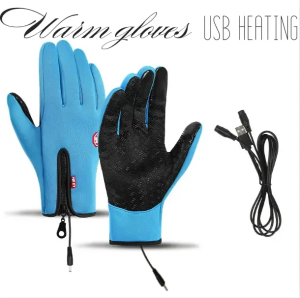 Dazzlesport™ Outdoor Heated Gloves Windproof and Waterproof with Plus Velvet