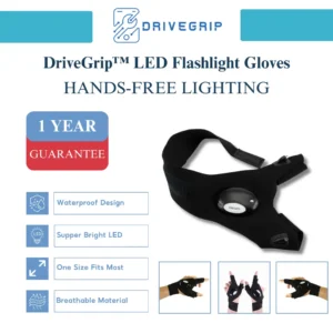 DriveGrip™ LED Flashlight Gloves