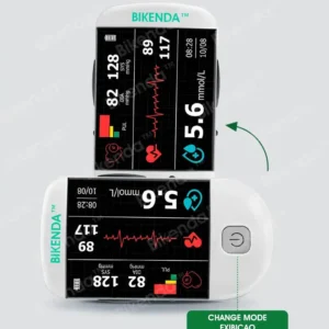 Bikenda™ 3-in-1 Advanced Health Monitor – Blood Glucose, Blood Pressure & ECG with 99.9% Accuracy