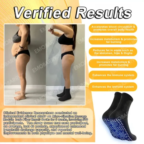 EMOBARRY® VitaluxeTourmaline Magnetic Compression Therapy Socks