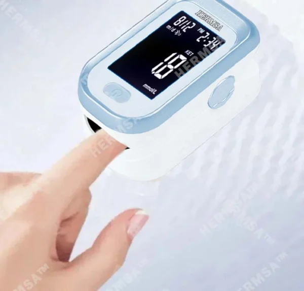 Hermsa™ Precision Noninvasive Bluetooth Blood Glucose and Ketone Testing Medical Device