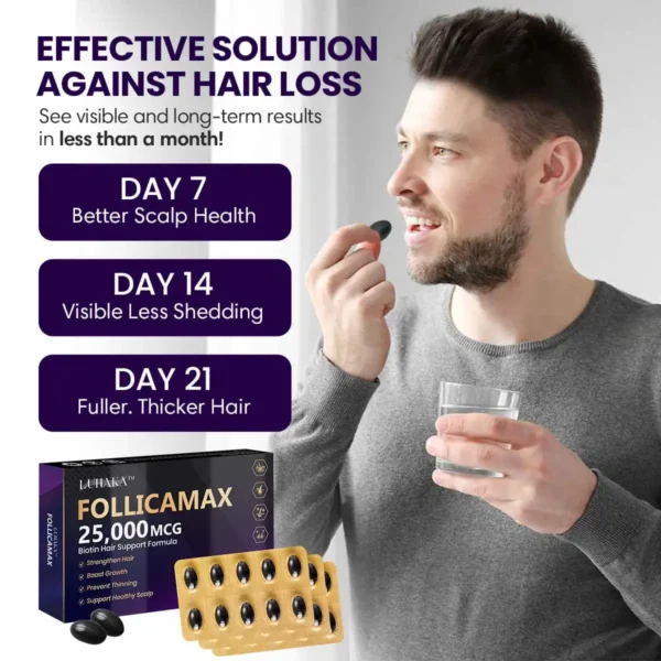 Luhaka™ FollicaMax 25,000 MCG Hair Growth Support