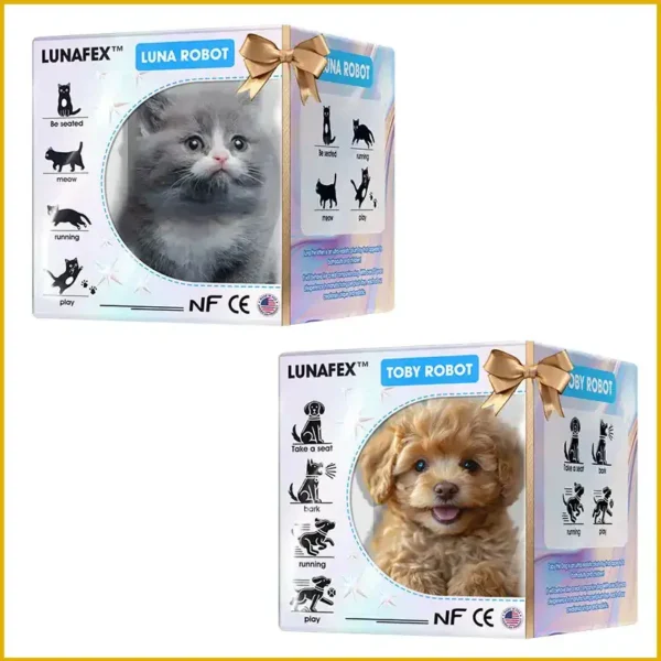 【LunaFex® Official Store】LUNA the Robot Cat 😺& TOBY the Robot Dog🐶 – Perfect Pet Duo for Kids & Family – Last Day for Sale!