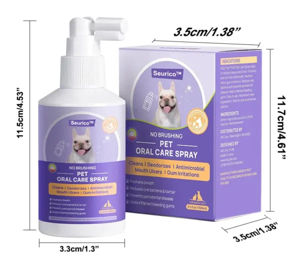 Seurico™ Teeth Cleaning Spray for Dogs & Cats